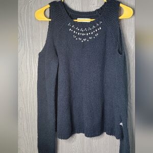 Abercrombie kids cold shoulder sweater size 15/16.